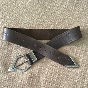 Free People Women’s Brown Boho Western Leather Belt